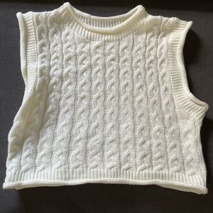 Cream knit sweater